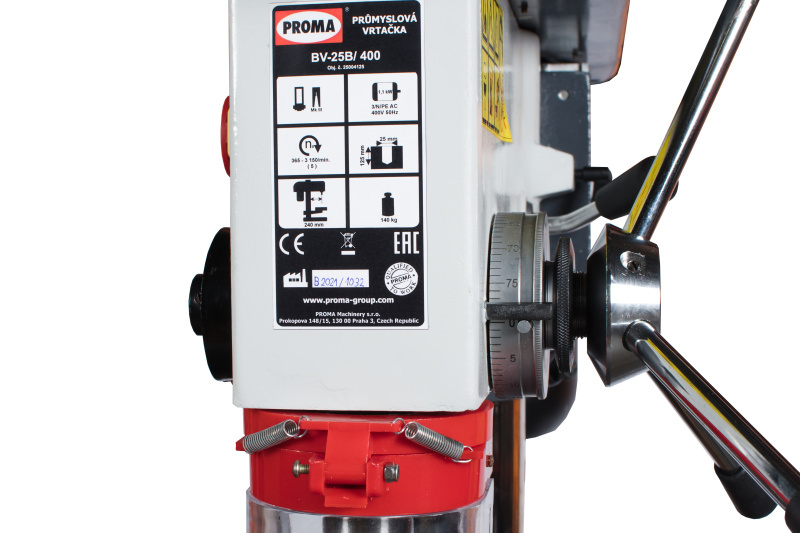PROMA BV-25B/400 Průmyslová vrtačka