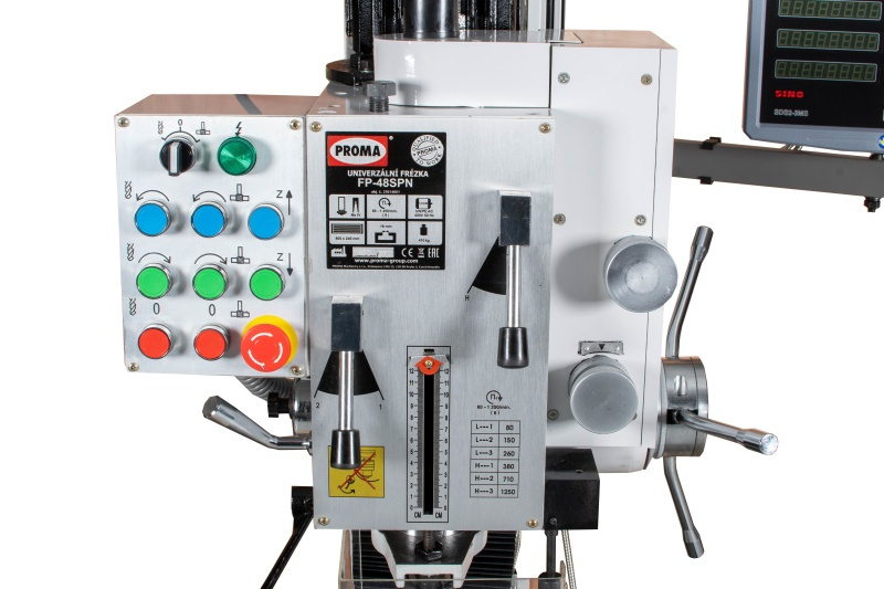 PROMA FP-48SPN Vyvrtávací frézka s digitálním odměřováním