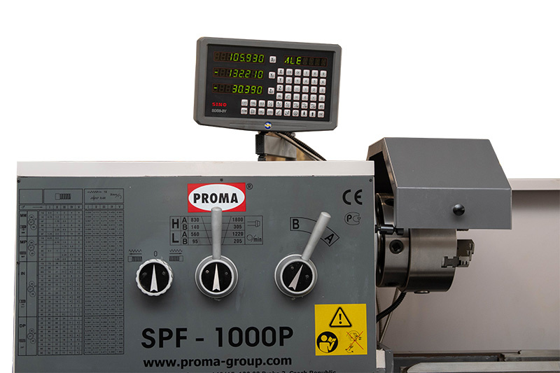 Soustruh na kov s digitálním odměřením, SPF-1000P PROMA