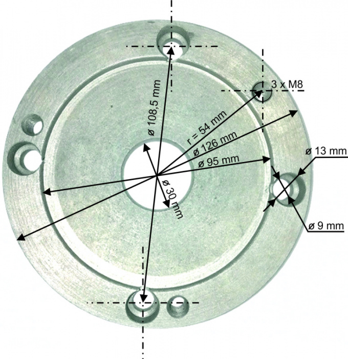 PROMA příruba pod sklíčidlo SPA-700P