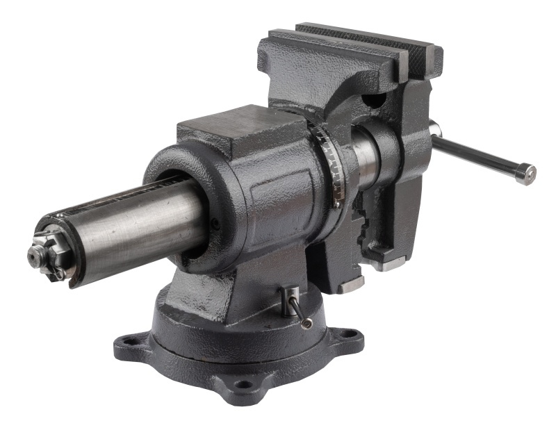 PROMA VS-125 víceúčelový stolní svěrák, otočný, čelisti na trubky