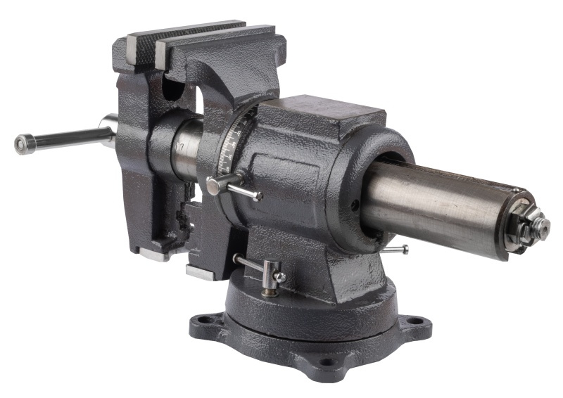 PROMA VS-125 víceúčelový stolní svěrák, otočný, čelisti na trubky