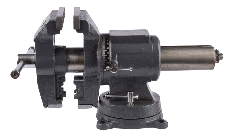 PROMA VS-125 víceúčelový stolní svěrák, otočný, čelisti na trubky