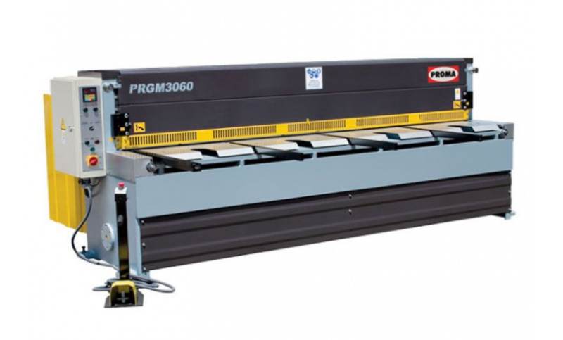 PROMA Industry PRGM-H-3060 X 2 mm TABULOVÉ ELEKTROMECHANICKÉ NŮŽKY NA PLECH