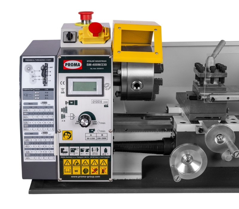 PROMA SM-400M/230 Stolní soustruh na kov pr. 210mm, 230V