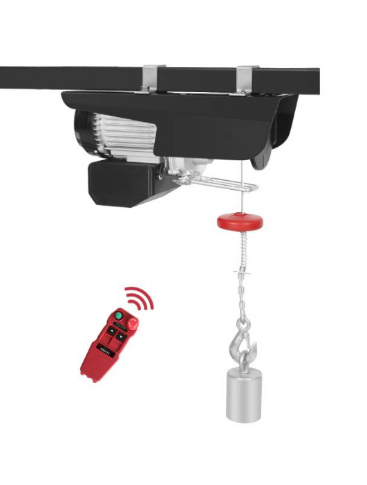 PROMA LND-12/800 - ELEKTRICKÝ LANOVÝ NAVIJÁK S DÁLKOVÝM OVLÁDÁNÍM 6/12M 400/800KG 230V