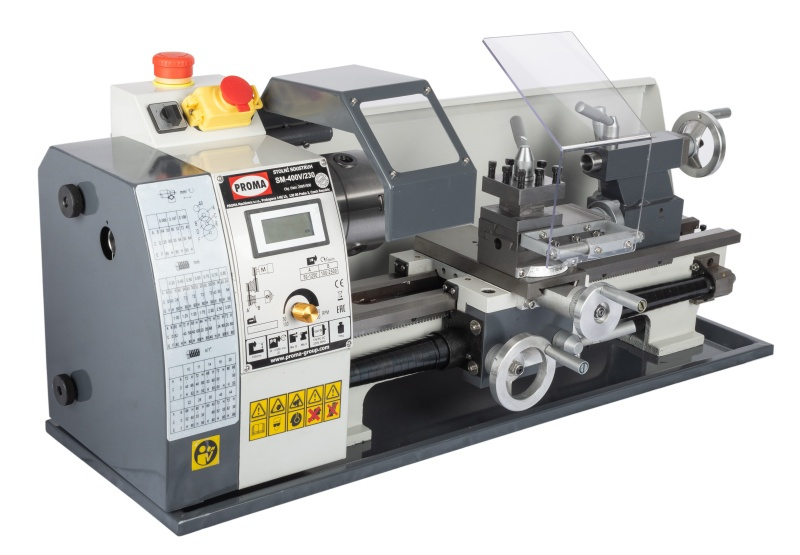 PROMA SM-400MD/230 Stolní soustruh na kov pr. 210mm s digitálním odměřováním